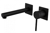 Смеситель для раковины Abber Emotion черный матовый