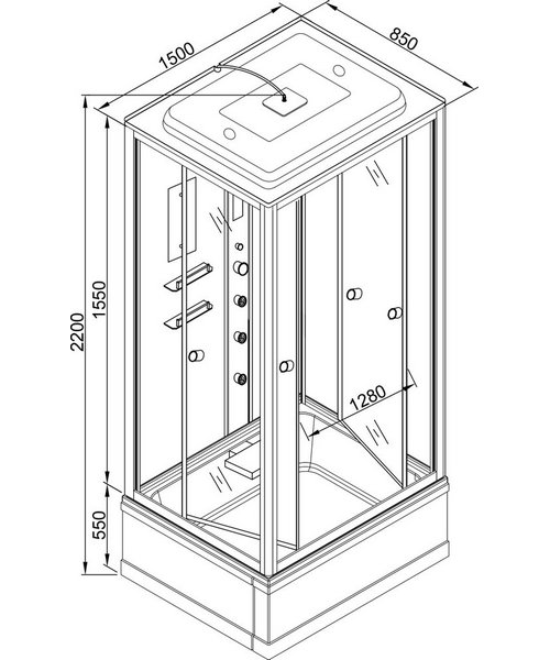 Схема (детальная фотография), со стеклянными задними стенками