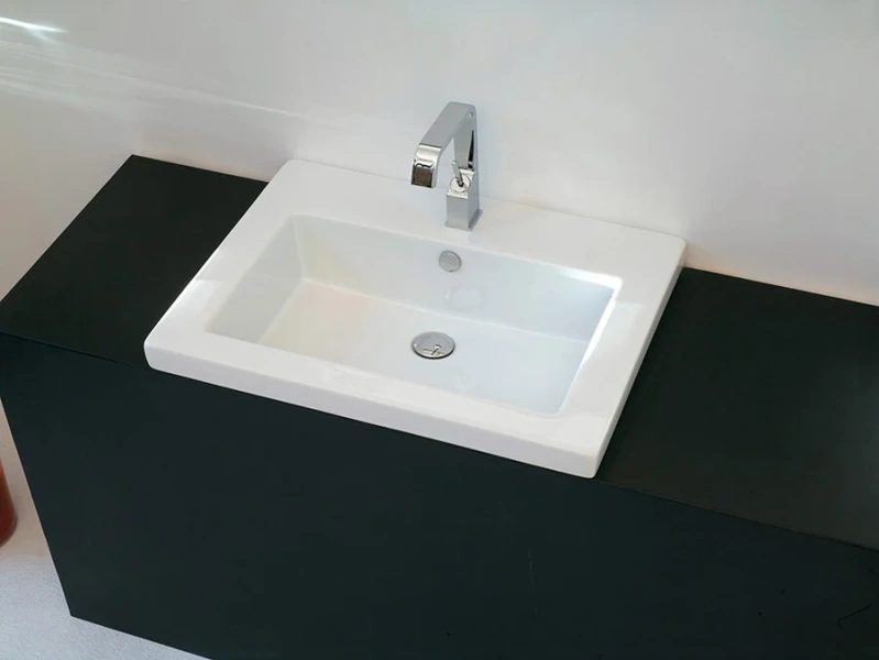 Раковина накладная ArtCeram Gap 51 GPL005 (детальная фотография), современные, hi-tech