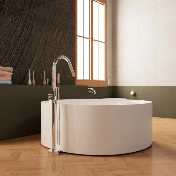 Ванна акриловая Frank F6169, 12532, 150 х 150 см, цвет белый (детальная фотография), без гидромассажа