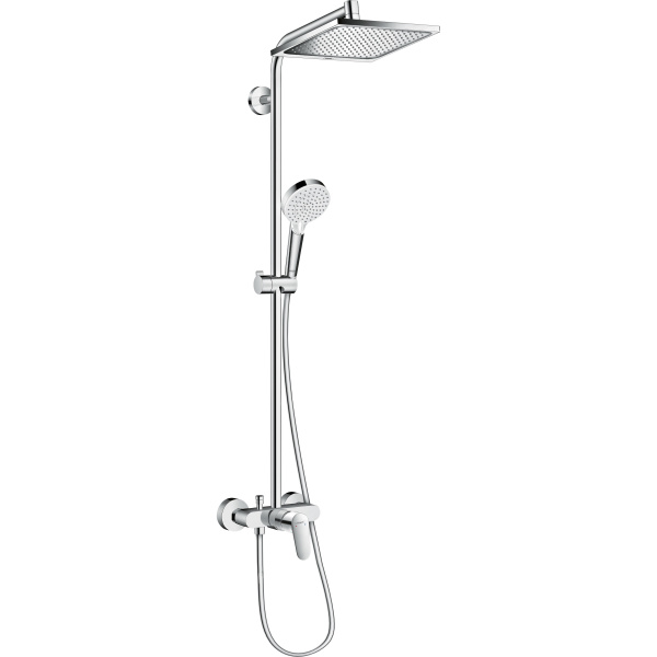 Душевая стойка Hansgrohe Crometta E с однорычажным смесителем 27284000 (детальная фотография)