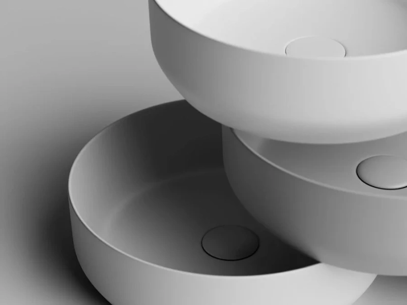 Раковина Ceramica Nova Element CN6022 39 см накладная (детальная фотография), из санфарфора