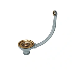 Слив для кухонной мойки Paulmark PM6022 нержавеющая сталь