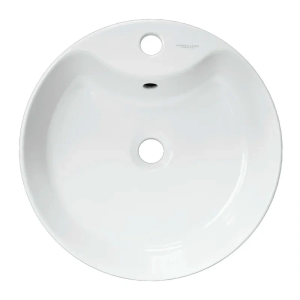 Раковина Sanita Luxe Best 43 см белая WB.CT/Best/43-C.Shelf/WHT.G/S1 (детальная фотография), белые