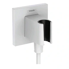 Шланговое подсоединение Hansgrohe FixFit белый матовый