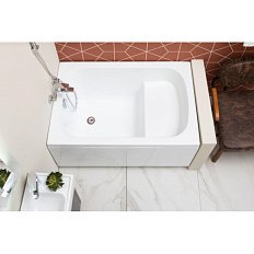 Ванна акриловая Aquanet Seed 110х70 см с сиденьем