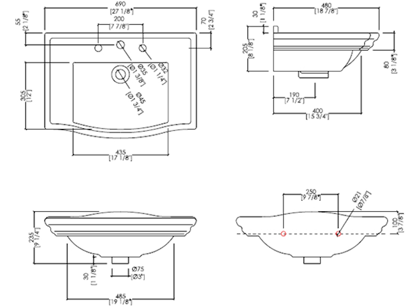 Схема (детальная фотография), прямоугольной формы