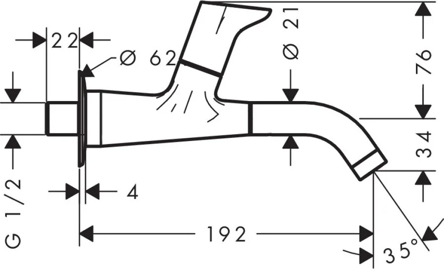 Кран для раковины Hansgrohe Focus 31131000 (детальная фотография), нет в наличии