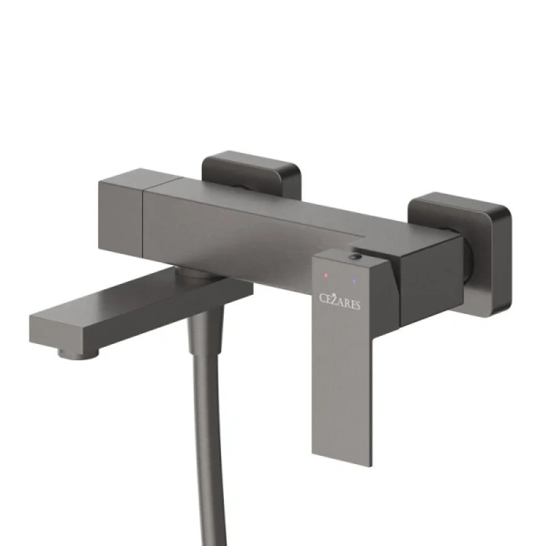 Смеситель для ванны Cezares Slider оружейная сталь SLIDER-VD-GM (детальная фотография), другие