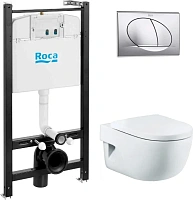 Унитаз с инсталляцией Roca Meridian подвесной