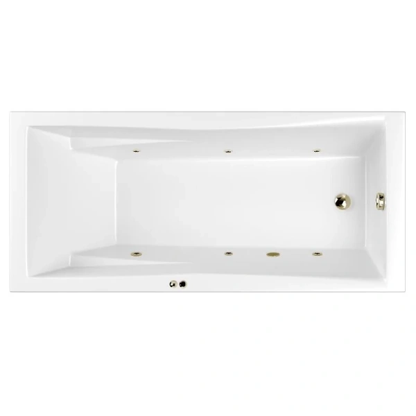 Ванна гидромассажная Whitecross Palace 0104.170075.100.SOFT.BR, 170 x 75 см, форсунки бронза (детальная фотография)