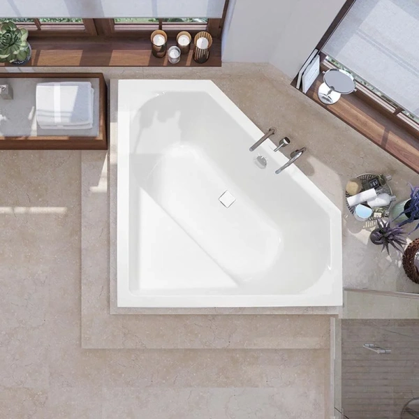 Ванна акриловая Vagnerplast Cavallo Corner 140×140 см белая VPBA140CAV3X-04 (детальная фотография), современныe, hi-tech