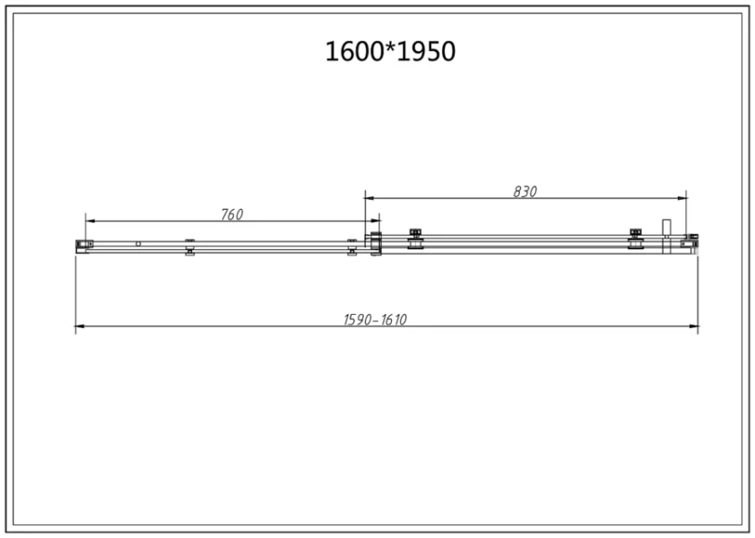 Душевой уголок Vincea Como-N 160х80 см профиль черный стекло тонированное VSR-4CN8016CGB (детальная фотография), современные, hi-tech