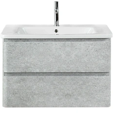Тумба под раковину подвесная BelBagno Albano-Cer 80 см cemento verona grigio