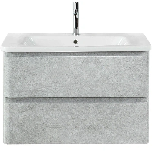 Тумба под раковину подвесная BelBagno Albano-Cer 80 см cemento verona grigio - фото 4