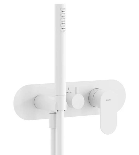 Смеситель для душа Ravak Eleganta белый матовый X070259 (детальная фотография)