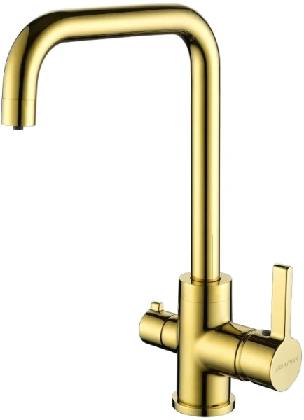 Смеситель для кухни Paulmark Logas золото Lo213021-G (детальная фотография)