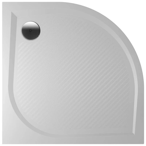 Душевой поддон из литьевого мрамора белый с сифоном R55 Riho Kolping DB10 80x80 см D004001005 (детальная фотография)