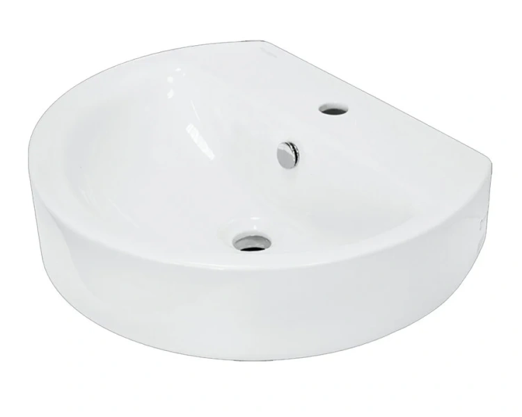 Раковина Sanita Luxe Best 55 см белая WB.PD/Best/55-C/WHT.G/S1 (детальная фотография)