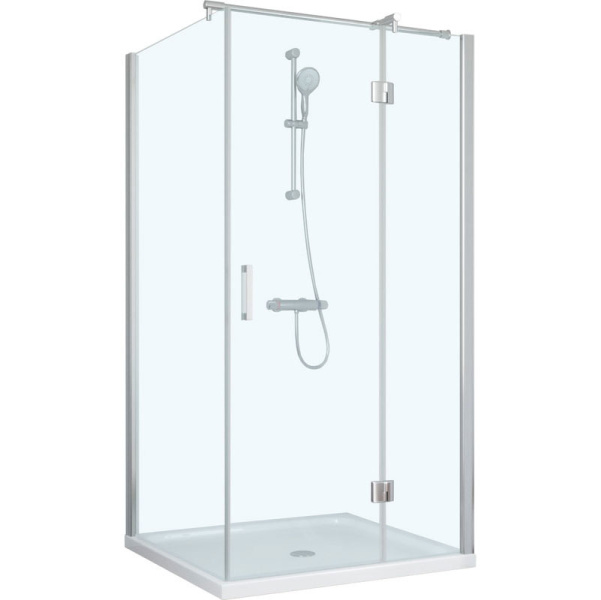 Душевой уголок профиль глянцевый хром стекло прозрачное Vegas-glass AFP-Fis TUR NOVO 90*70 08 01 R (детальная фотография)