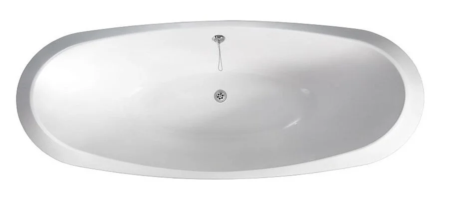 Ванна из искусственного камня Belux Ромео ВР-1750, 4810924267900, 175 x 75 см, черный (детальная фотография), овальные