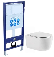 Унитаз с инсталляцией Акватек Европа с сиденьем soft-close