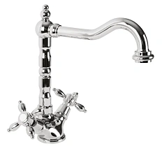 Смеситель для раковины Cezares Golf-LS2 двухвентильный, с донным клапаном