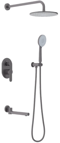Душевой комплект Berges Nardis 3R оружейная сталь - фото 3