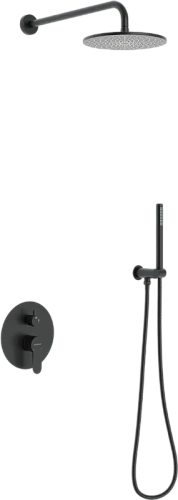 Душевой комплект BERGES Ventas черный - фото 2