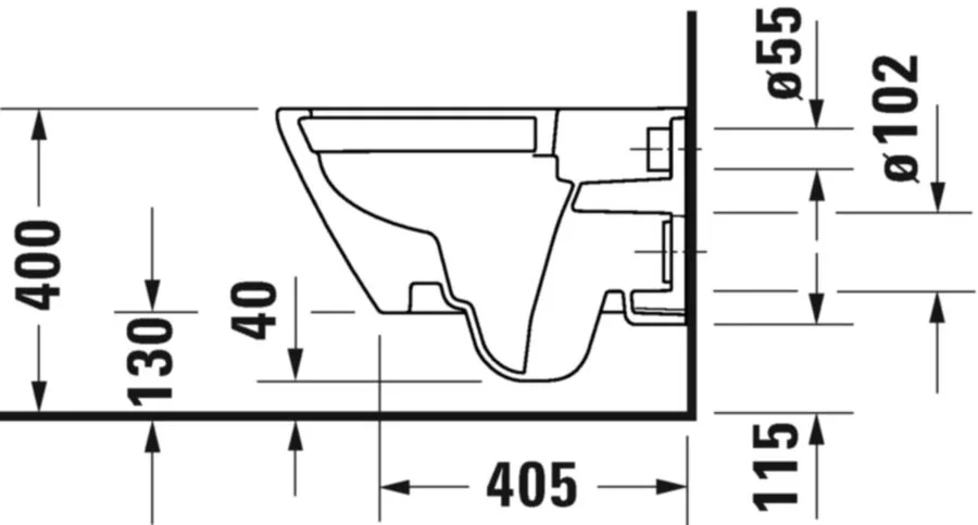 Унитаз подвесной Duravit D-Neo белый 2578090000 (детальная фотография) index_1