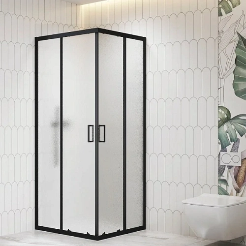 Душевой уголок RGW Classic CL-36B 80x80 см профиль черный - фото 2