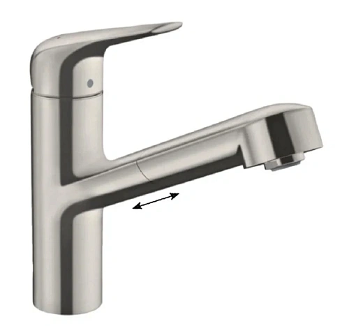 Смеситель для кухни Hansgrohe Focus M42 под сталь - фото 2