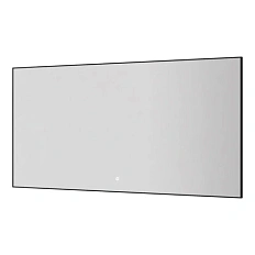 Зеркало с подсветкой Boheme 140 см черное матовое