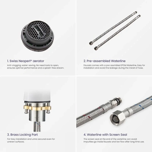 Смеситель для раковины Timo Olivia хром-белый 3261/00-16F (детальная фотография) index_1