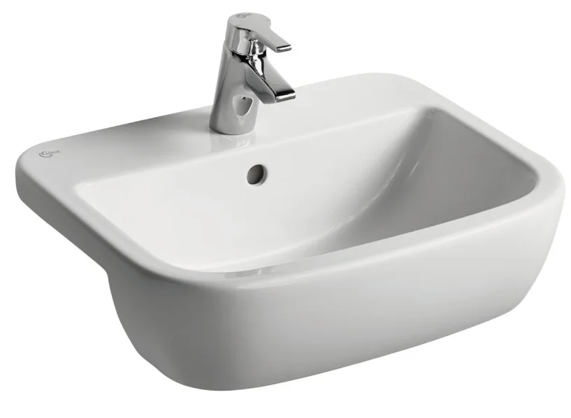 Раковина Ideal Standard Tempo 55 см с 1-м отверстием под смеситель T059001 (детальная фотография)