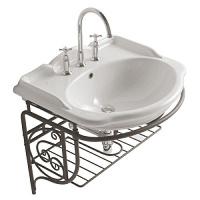 Консоль с раковиной Globo Paestum