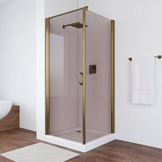 Душевой уголок профиль бронза стекло бронза Vegas-glass