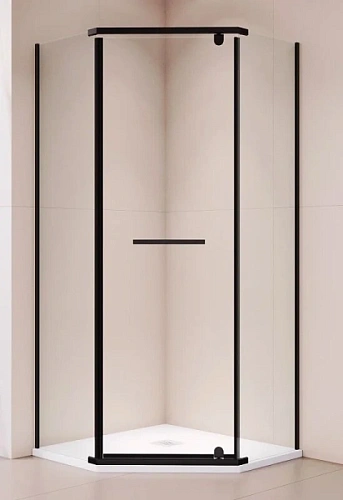 Душевой уголок RGW Passage PA-82B 80х80 см профиль черный - фото 2
