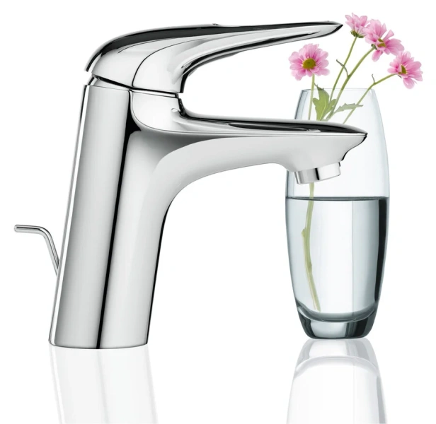 Смеситель для раковины Grohe Eurostyle New 33558003 (детальная фотография), современные, hi-tech
