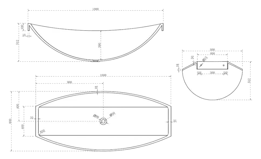Схема (детальная фотография), без гидромассажа, большие