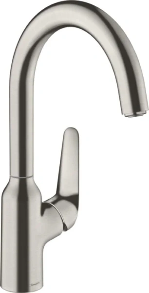 Смеситель для кухни Hansgrohe Focus M42 сталь 71802800 (детальная фотография)
