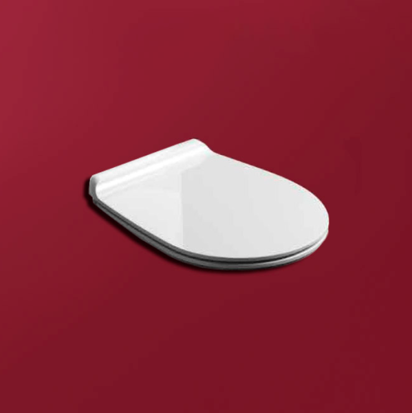 Крышка-сидение с микролифтом Simas Vignoni белая VI004bi/cr (детальная фотография), с микролифтом