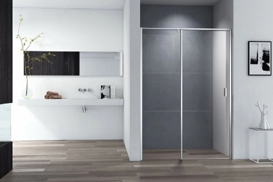 Душевая дверь в нишу Cezares Urban 130 см профиль хром URBAN-B-12-130-C-CR (детальная фотография)