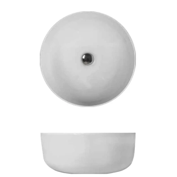 Раковина Kerasan Nolita 40 см белый матовый 534430 (детальная фотография), современные, hi-tech