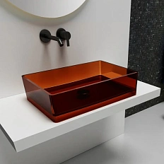 Раковина Abber Kristall 60 см коричневая