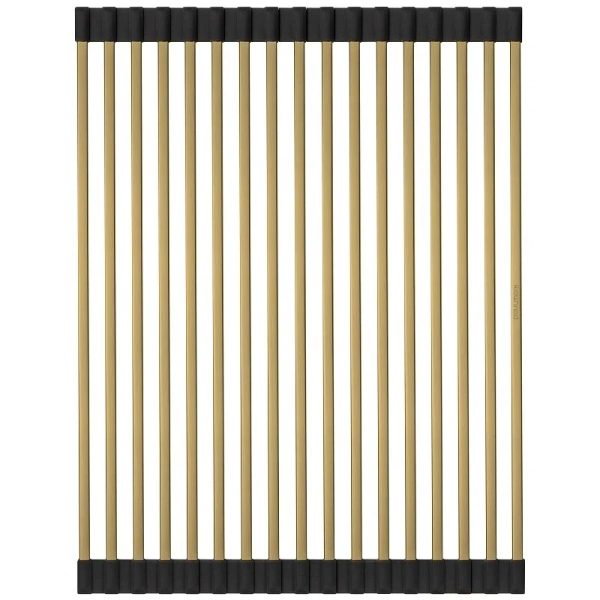 Ролл-мат для кухонных моек Paulmark 44 см брашированное золото R440-BG (детальная фотография)