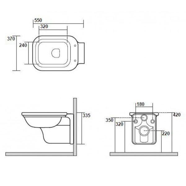 Схема (детальная фотография), без бачка, со скрытым бачком