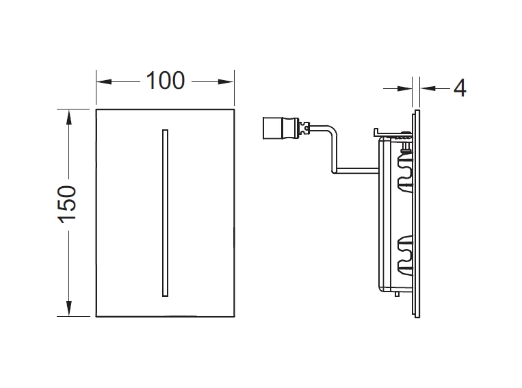 Клавиша смыва Tece TECEfilo из нержавеющей стали 9242070 (детальная фотография), нет в наличии