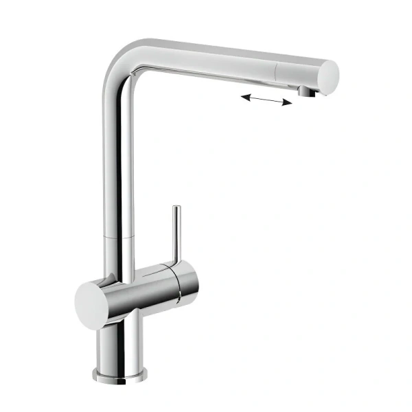 Смеситель для кухни Nobili Live c выдвижным изливом LV00113/70CR (детальная фотография)