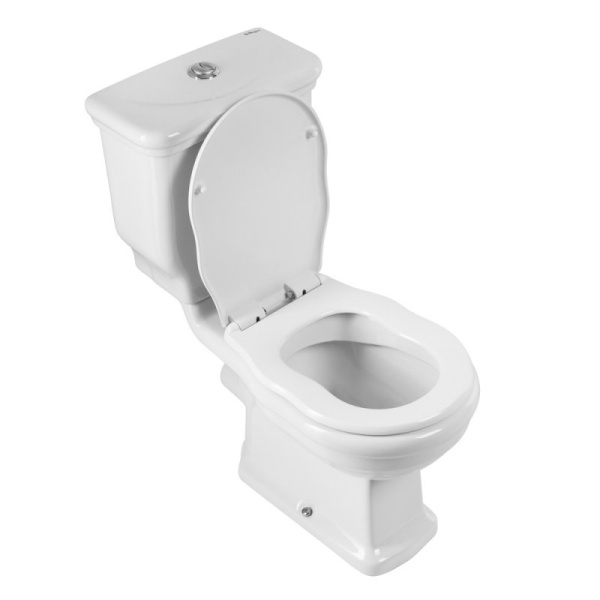 Унитаз компакт BelBagno Boheme BB115 с горизонтальным выпуском (детальная фотография), с горизонтальным, прямым выпуском, с прямым выпуском